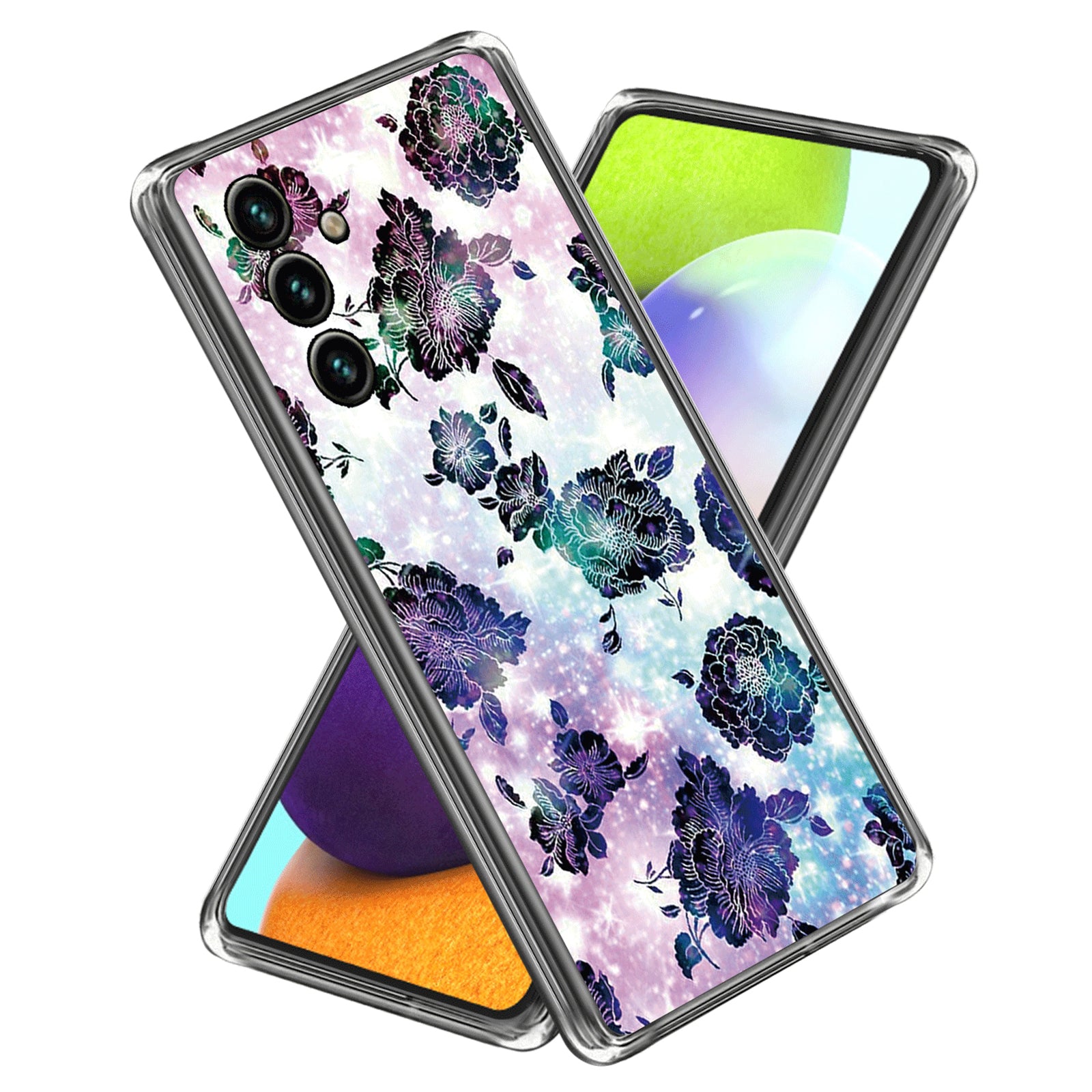 Slim Case for Samsung Galaxy A54 5G TPU Phone Case Pattern Printing IMD Protective Cover