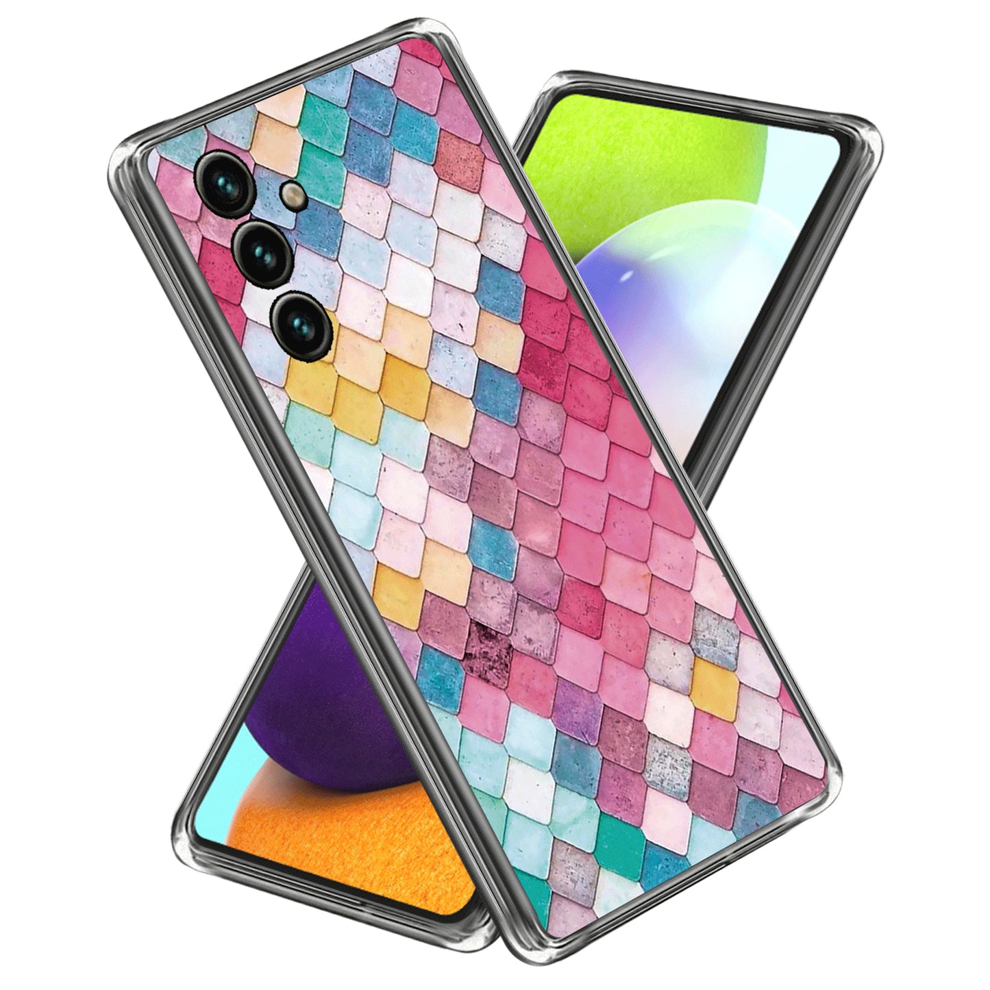 Slim Case for Samsung Galaxy A54 5G TPU Phone Case Pattern Printing IMD Protective Cover