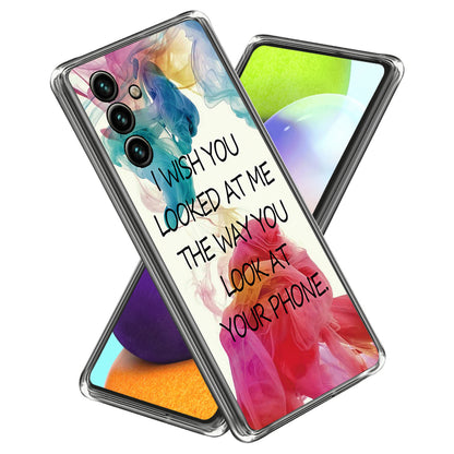 For Samsung Galaxy A54 5G Slim Phone Case Pattern Printing IMD TPU Back Cover