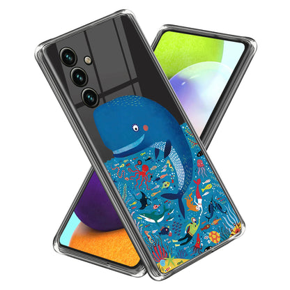 For Samsung Galaxy A34 5G Soft TPU Case Anti-Drop Pattern Printing IMD Phone Cover