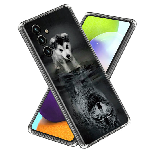 For Samsung Galaxy A34 Phone Case Pattern Printing IMD Shockproof Case Soft TPU Cover