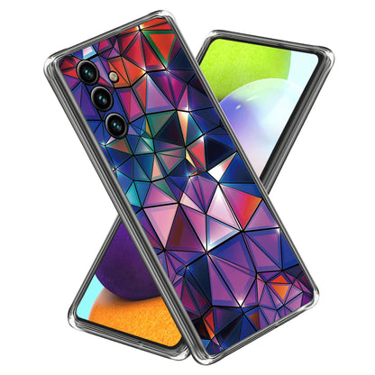 Slim Case for Samsung Galaxy A34 5G Soft TPU Phone Cover Pattern Printing IMD Shockproof Case