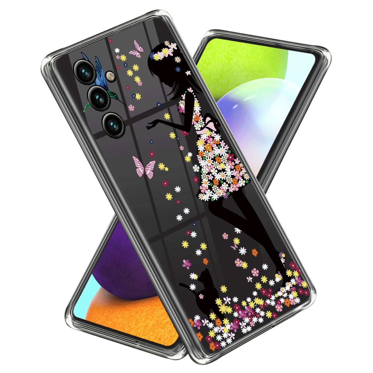TPU Case for Samsung Galaxy A34 5G Shockproof Case IMD Pattern Printing Phone Cover