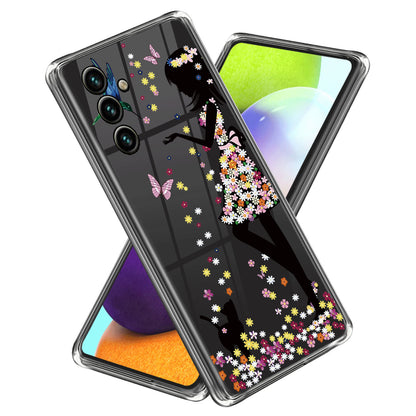 TPU Case for Samsung Galaxy A34 5G Shockproof Case IMD Pattern Printing Phone Cover