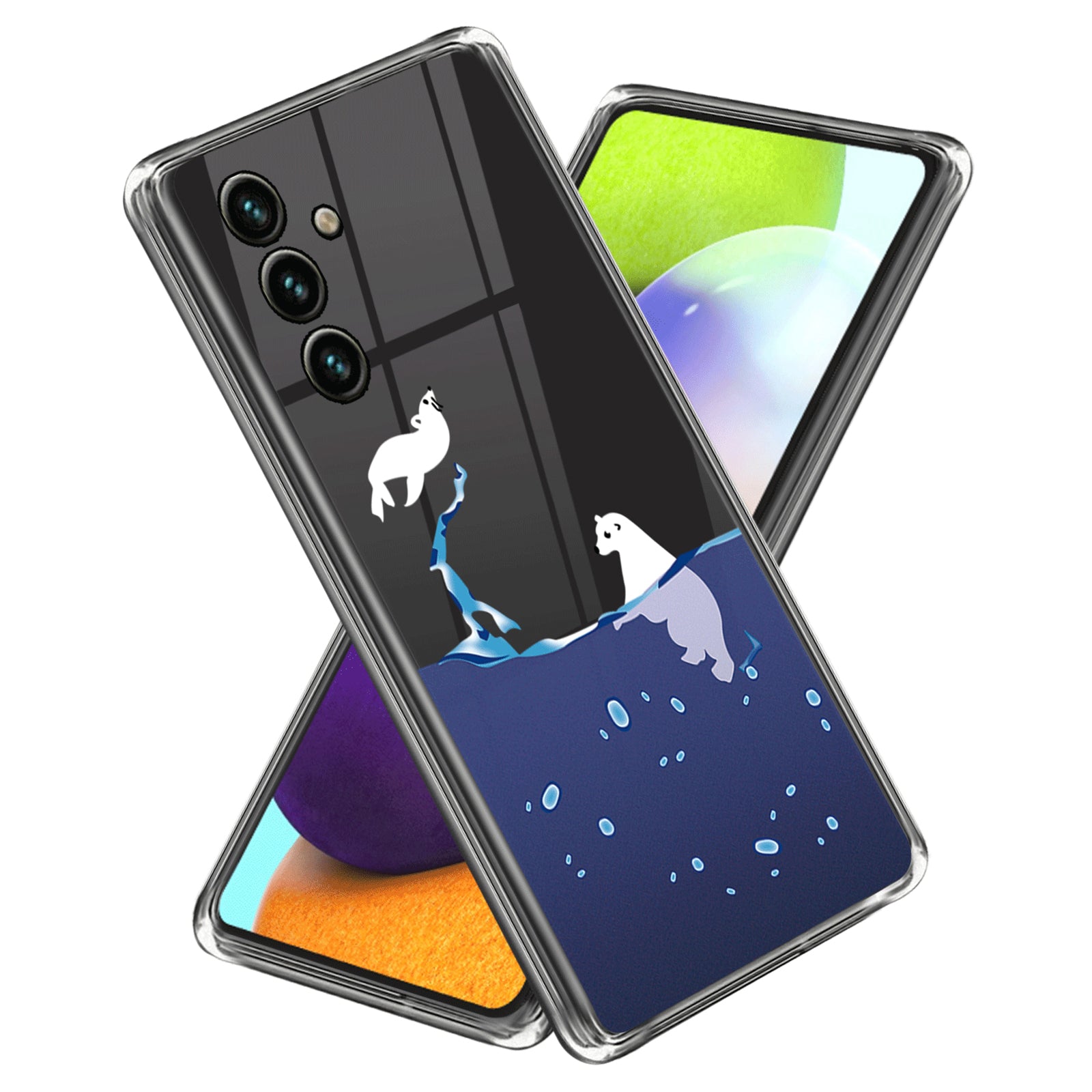 TPU Case for Samsung Galaxy A34 5G Shockproof Case IMD Pattern Printing Phone Cover