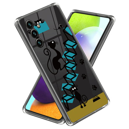 TPU Case for Samsung Galaxy A34 5G Shockproof Case IMD Pattern Printing Phone Cover