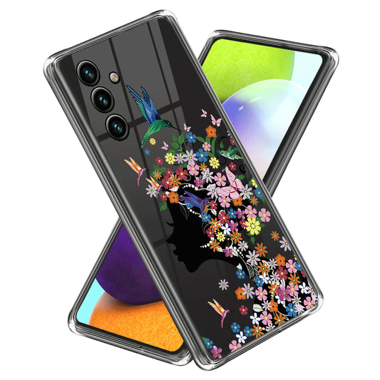 Slim Case for Samsung Galaxy A34 5G Pattern Printing IMD Phone Case Anti-Scratch Soft TPU Cover