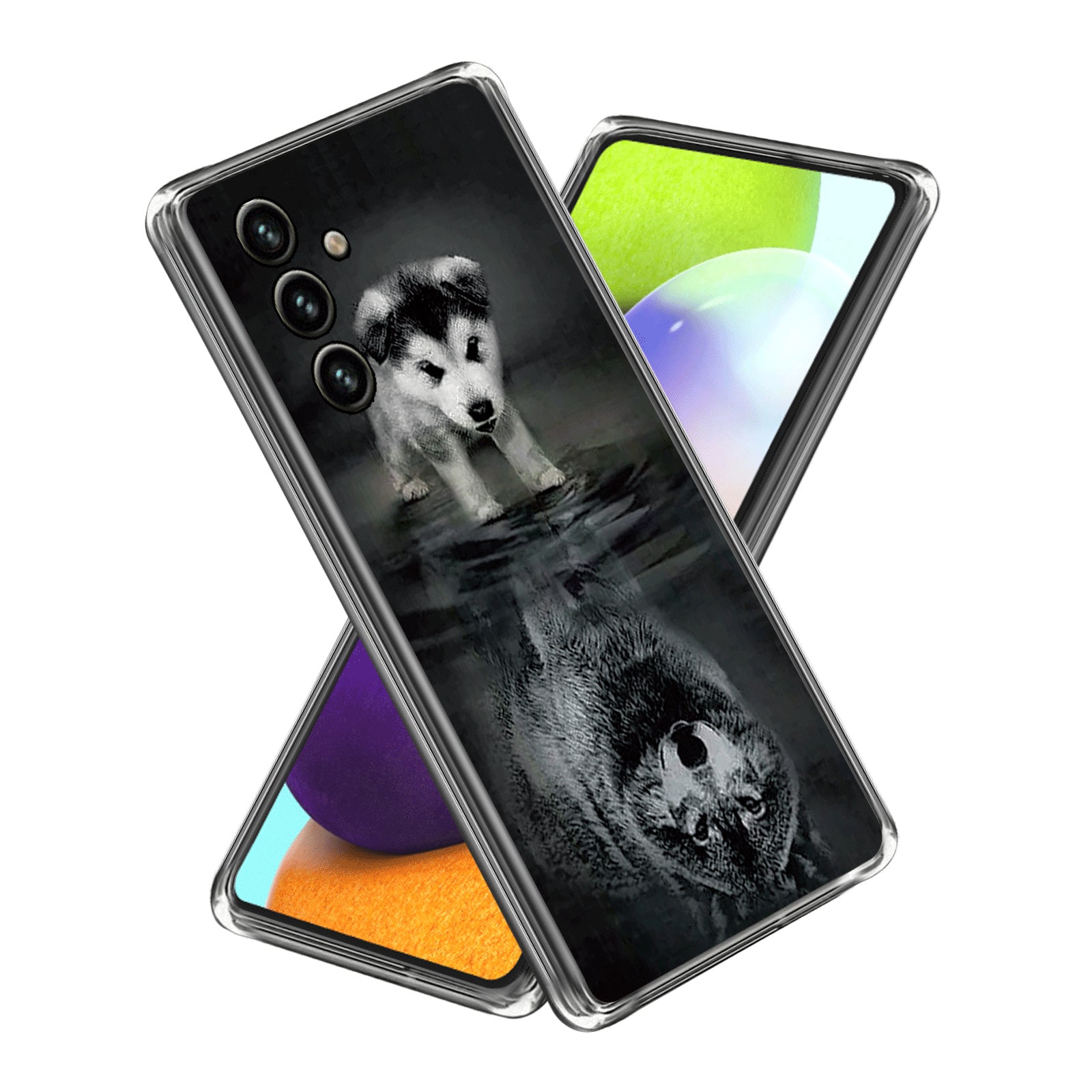 For Samsung Galaxy A54 5G Shockproof Phone Case Pattern Printing IMD TPU Cover