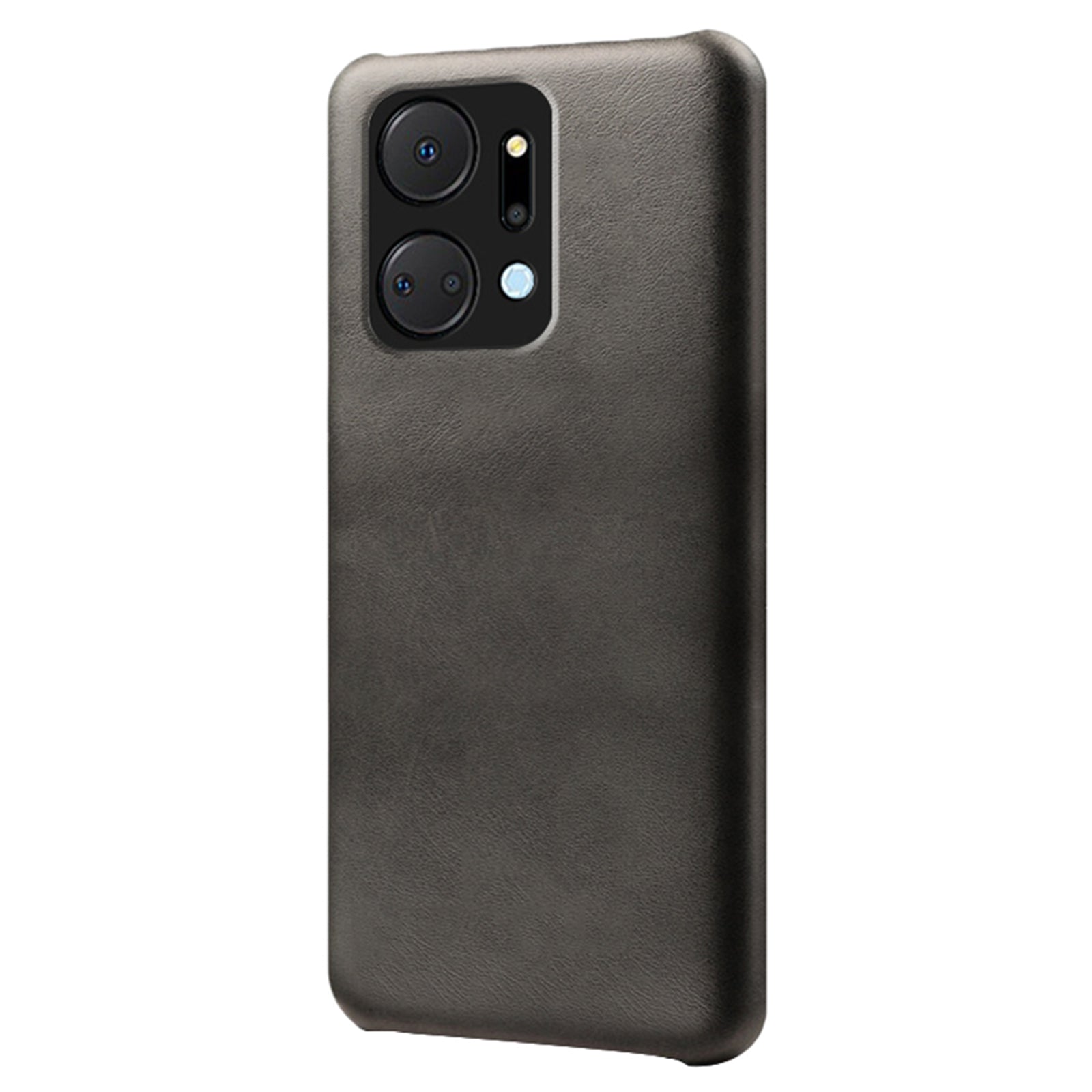 For Honor X7a 5G Calf Texture Cell Phone Cover Anti-scratch PU Leather Coated PC Mobile Phone Case