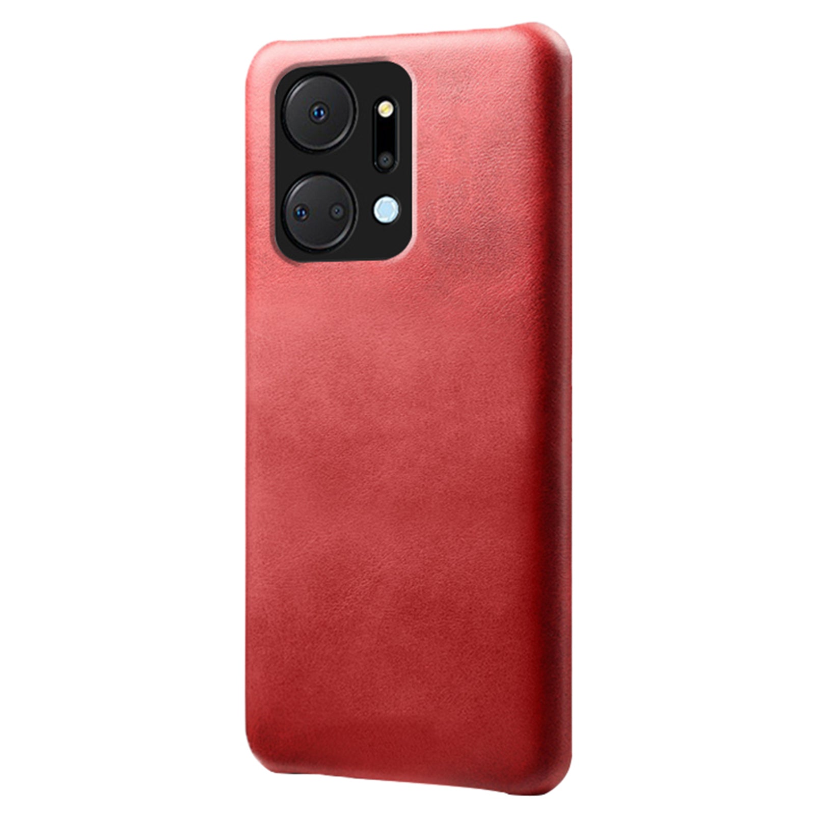 For Honor X7a 5G Calf Texture Cell Phone Cover Anti-scratch PU Leather Coated PC Mobile Phone Case