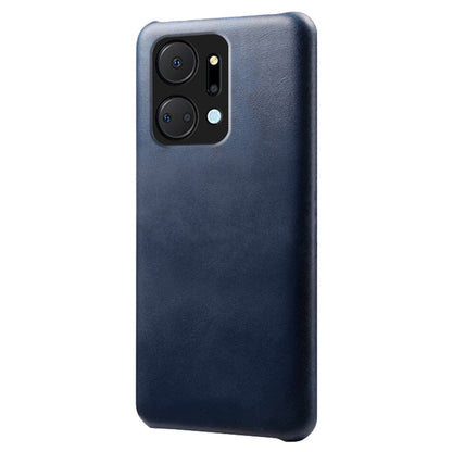For Honor X7a 5G Calf Texture Cell Phone Cover Anti-scratch PU Leather Coated PC Mobile Phone Case