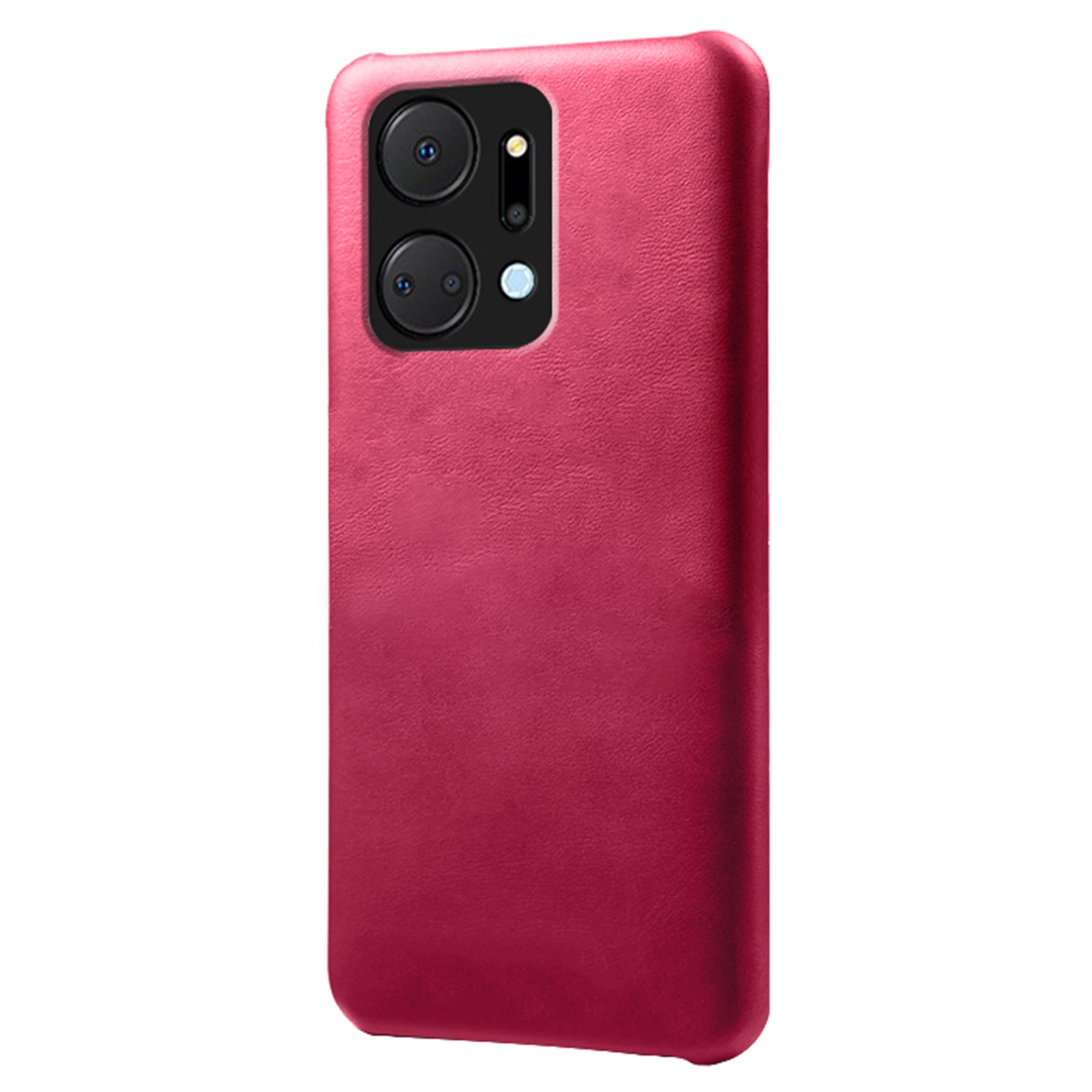 For Honor X7a 5G Calf Texture Cell Phone Cover Anti-scratch PU Leather Coated PC Mobile Phone Case