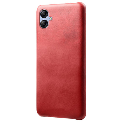 For Samsung Galaxy A04e 4G / M04 4G / F04 4G Phone Case Calf Texture PU Leather+PC Phone Cover