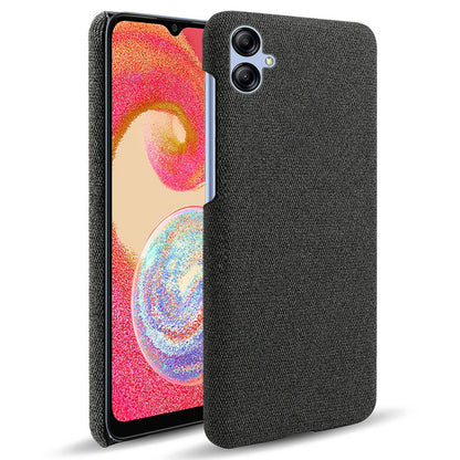 For Samsung Galaxy A04e 4G / F04 4G / M04 4G Phone Case Solid Color Hard PC+Cloth Phone Cover