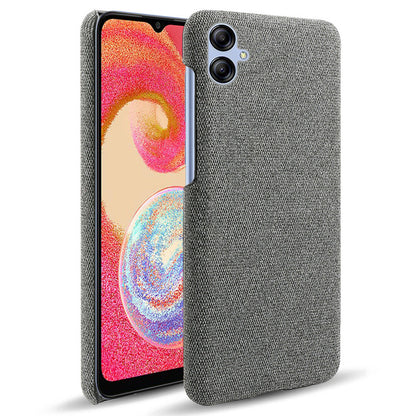 For Samsung Galaxy A04e 4G / F04 4G / M04 4G Phone Case Solid Color Hard PC+Cloth Phone Cover
