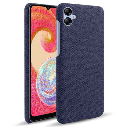 For Samsung Galaxy A04e 4G / F04 4G / M04 4G Phone Case Solid Color Hard PC+Cloth Phone Cover