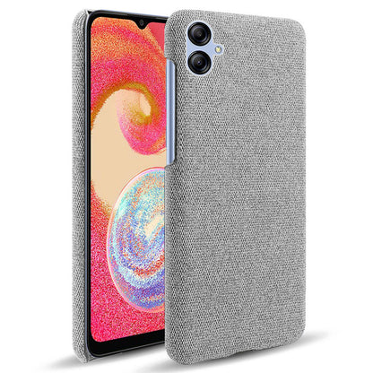 For Samsung Galaxy A04e 4G / F04 4G / M04 4G Phone Case Solid Color Hard PC+Cloth Phone Cover
