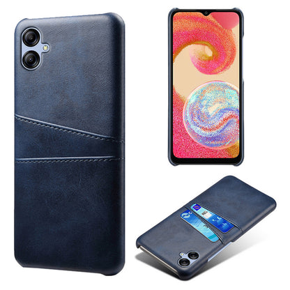 For Samsung Galaxy A04e 4G / M04 4G / F04 4G Smartphone Cover Dual Card Slots PC+PU Leather Phone Case