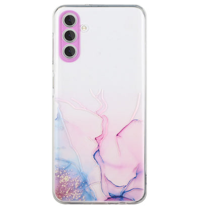 For Samsung Galaxy A34 5G Embossing Marble Pattern TPU Case Back Protector Phone Cover