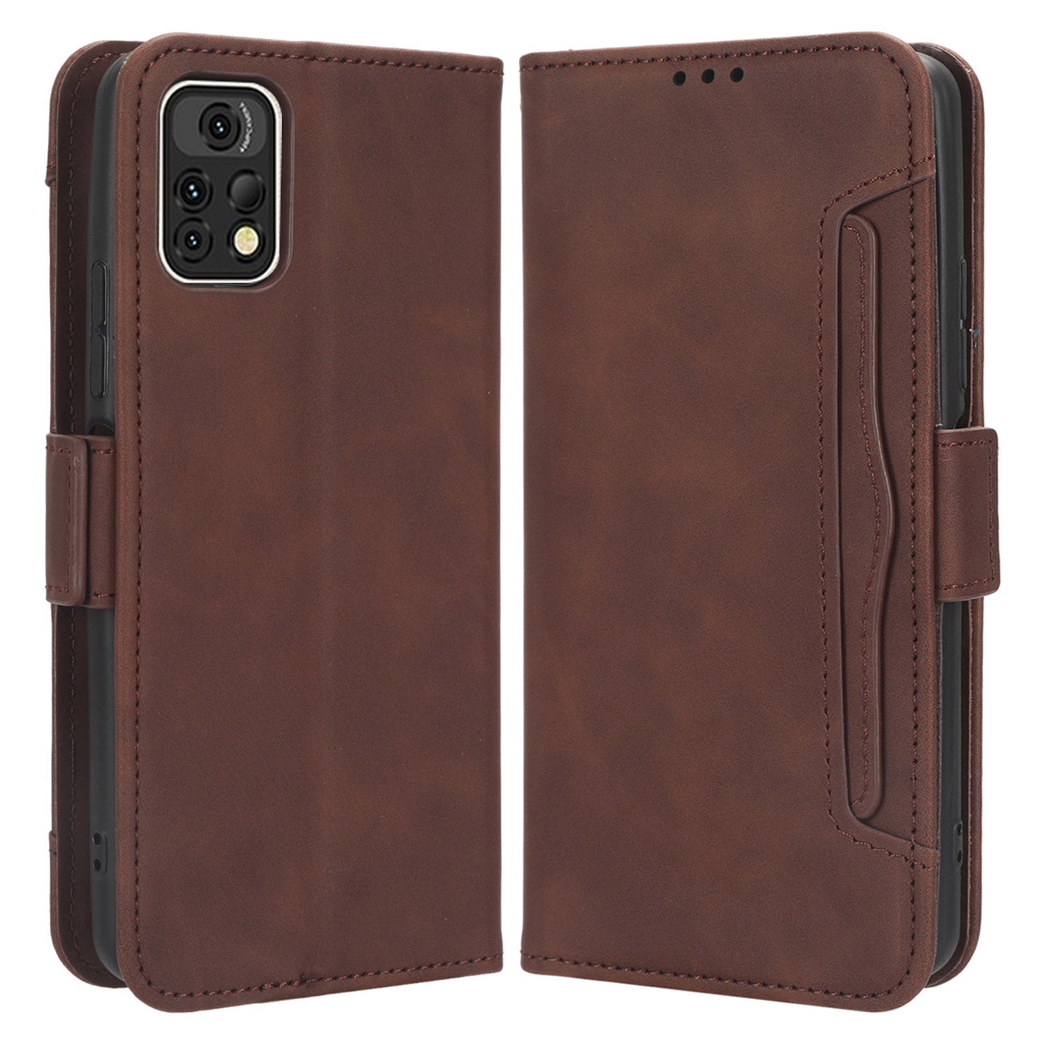 For Umidigi A13 Pro PU Leather Wallet Case Multiple Card Slots Stand Phone Cover