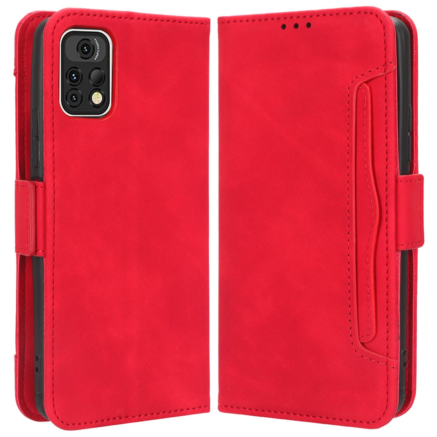 For Umidigi A13 Pro PU Leather Wallet Case Multiple Card Slots Stand Phone Cover