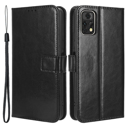 For Umidigi A13 Pro PU Leather Flip Cover Crazy Horse Texture Wallet Stand Phone Case