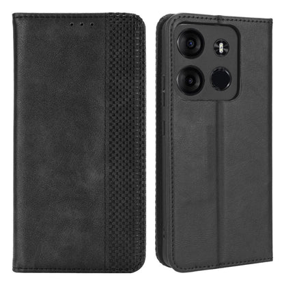 For Tecno Spark Go 2023 4G Vintage PU Leather Magnetic Flip Cover Stand Wallet Phone Case