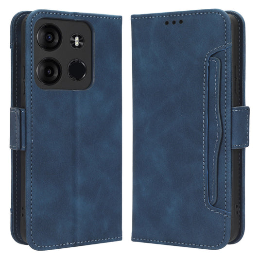 For Tecno Spark Go 2023 4G Wallet Case with Multiple Card Holder PU Leather Stand Flip Phone Cover