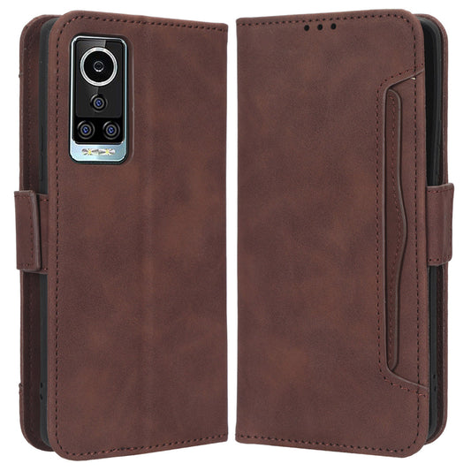 For BLU Bold N2 PU Leather Phone Stand Cover Multiple Card Slots Anti-drop Wallet Case