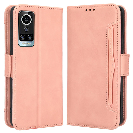 For BLU Bold N2 PU Leather Phone Stand Cover Multiple Card Slots Anti-drop Wallet Case