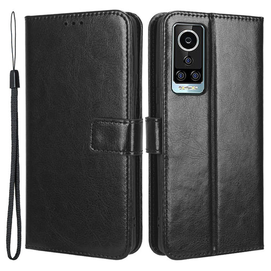 For BLU Bold N2 Crazy Horse Texture Phone Case PU Leather Stand Wallet Protective Cover
