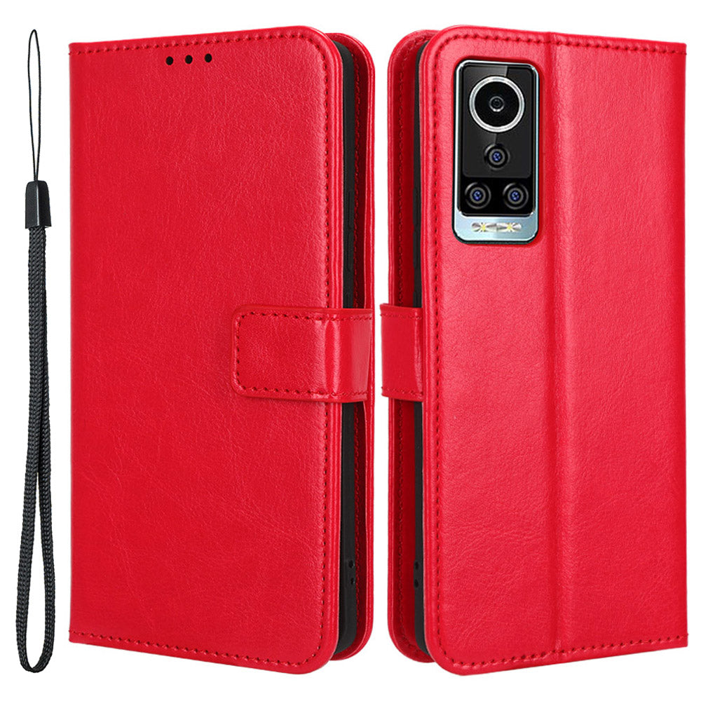 For BLU Bold N2 Crazy Horse Texture Phone Case PU Leather Stand Wallet Protective Cover