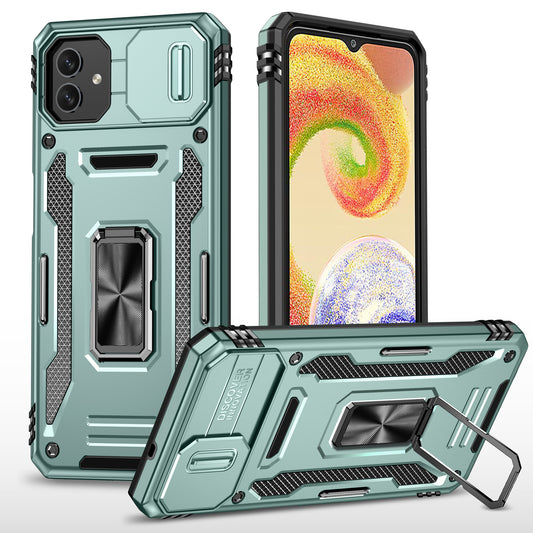 Shockproof Phone Case for Samsung Galaxy A04 4G (164.4 x 76.3 x 9.1 mm) / M13 5G , Armor Series PC + TPU Cover Kickstand