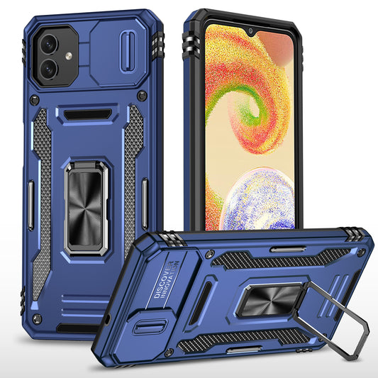 Shockproof Phone Case for Samsung Galaxy A04 4G (164.4 x 76.3 x 9.1 mm) / M13 5G , Armor Series PC + TPU Cover Kickstand