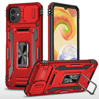Shockproof Phone Case for Samsung Galaxy A04 4G (164.4 x 76.3 x 9.1 mm) / M13 5G , Armor Series PC + TPU Cover Kickstand