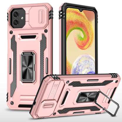 Shockproof Phone Case for Samsung Galaxy A04 4G (164.4 x 76.3 x 9.1 mm) / M13 5G , Armor Series PC + TPU Cover Kickstand