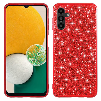 For Samsung Galaxy A34 5G Glitter Phone Case TPU Frame Hard PC Back Electroplating Phone Cover
