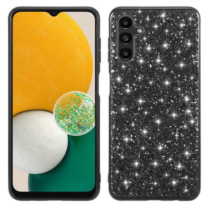 For Samsung Galaxy A34 5G Glitter Phone Case TPU Frame Hard PC Back Electroplating Phone Cover