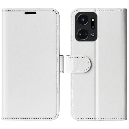 Cell Phone Case for Honor X7a 4G , PU Leather Crazy Horse Texture Flip Shockproof Phone Cover Stand Wallet