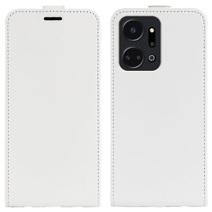 For Honor X7a 4G Crazy Horse Texture Leather Phone Case Card Slot Vertical Flip Cover