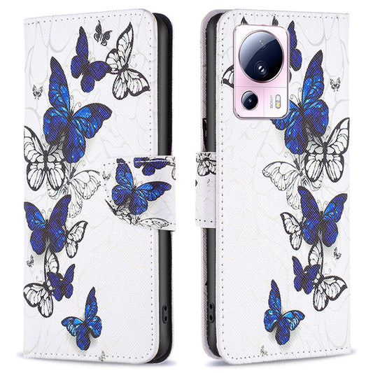 For Xiaomi 13 Lite / Civi 2 5G Wallet Phone Case Pattern Printing PU Leather Flip Stand Cover