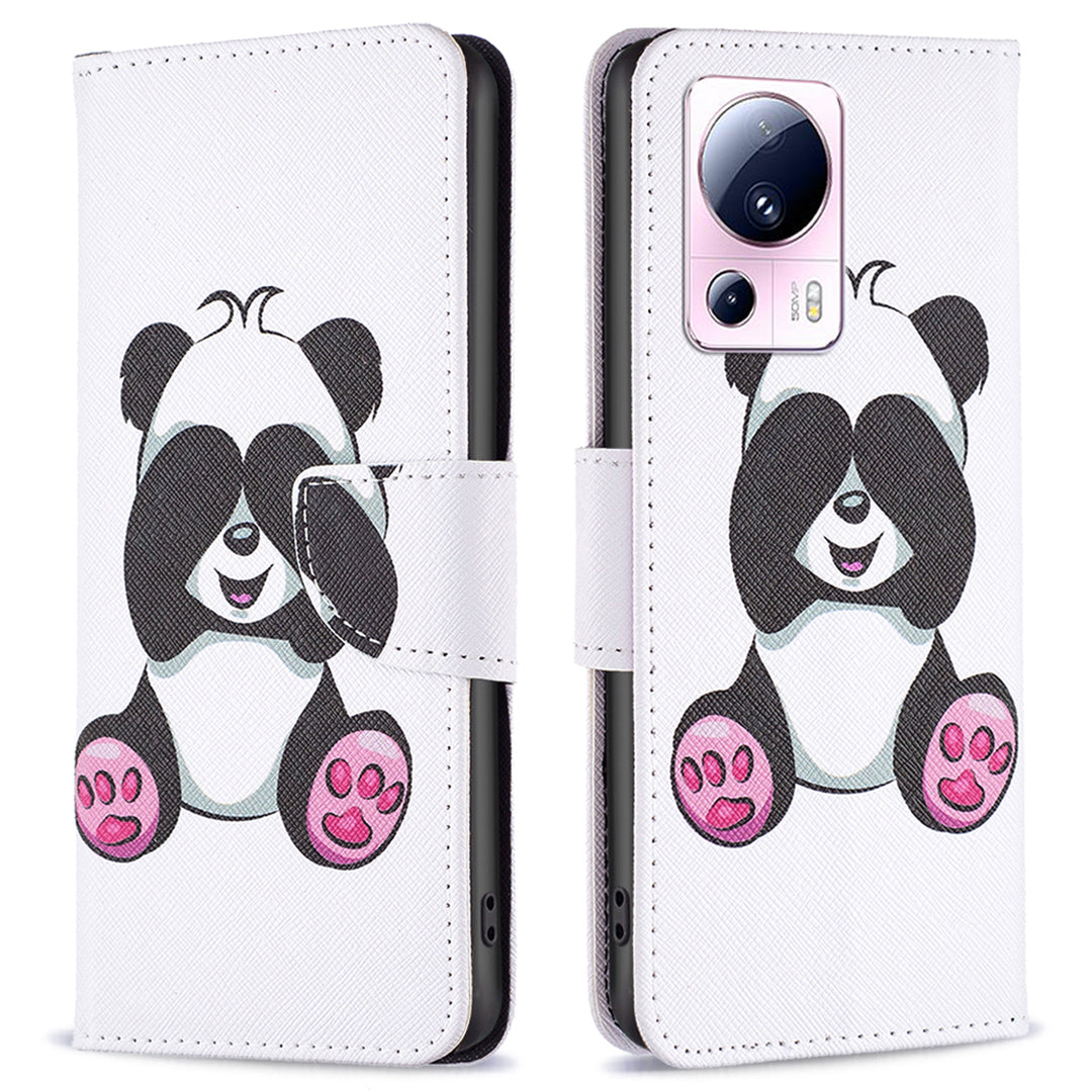 For Xiaomi 13 Lite / Civi 2 5G Wallet Phone Case Pattern Printing PU Leather Flip Stand Cover