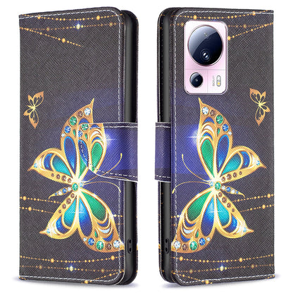 For Xiaomi 13 Lite / Civi 2 5G Wallet Phone Case Pattern Printing PU Leather Flip Stand Cover