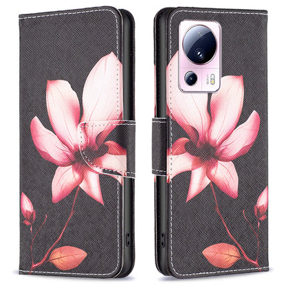 For Xiaomi 13 Lite / Civi 2 5G Wallet Phone Case Pattern Printing PU Leather Flip Stand Cover