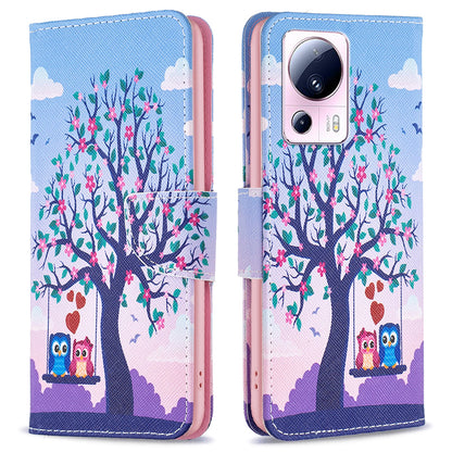 For Xiaomi 13 Lite / Civi 2 5G Wallet Phone Case Pattern Printing PU Leather Flip Stand Cover
