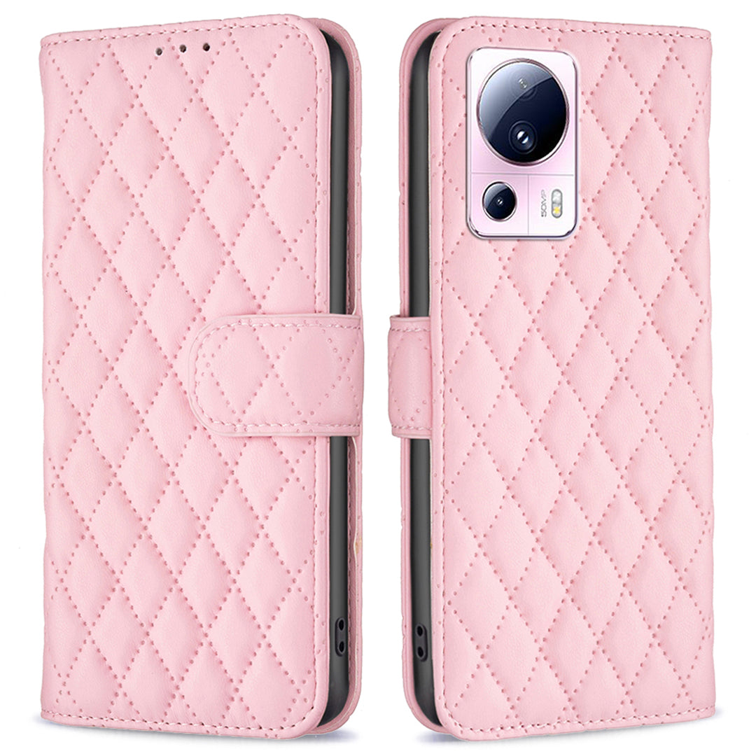 BINFEN COLOR BF Style-14 Phone Case for Xiaomi 13 Lite / Civi 2 5G , Leather Stand Wallet Cover