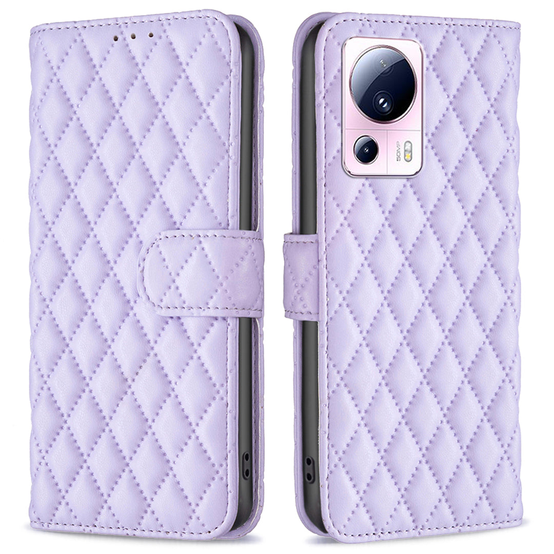 BINFEN COLOR BF Style-14 Phone Case for Xiaomi 13 Lite / Civi 2 5G , Leather Stand Wallet Cover