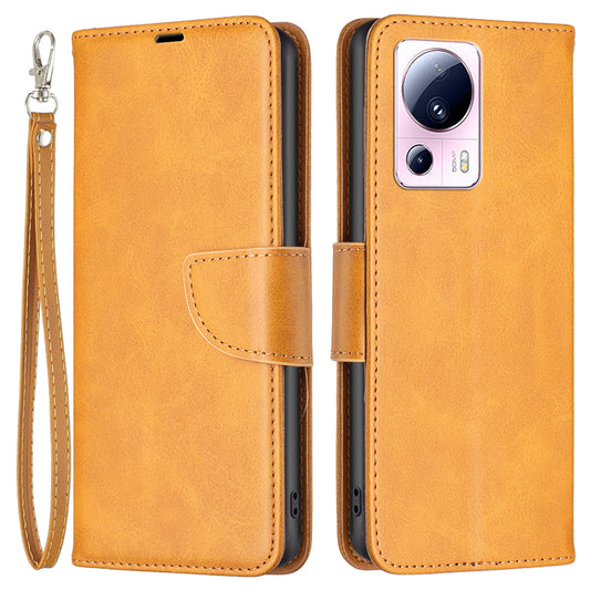 BF Leather Series-4 for Xiaomi 13 Lite / Civi 2 5G Stand Phone Case PU Leather Wallet Phone Cover with Strap