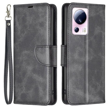 BF Leather Series-4 for Xiaomi 13 Lite / Civi 2 5G Stand Phone Case PU Leather Wallet Phone Cover with Strap