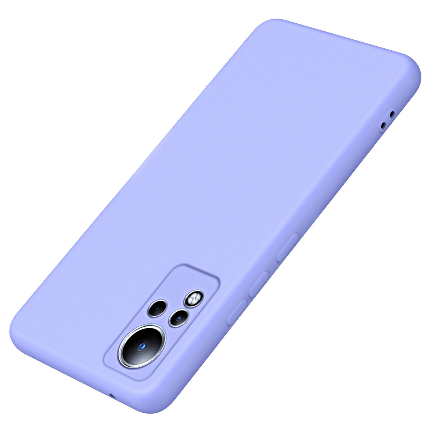 For Infinix Note 11 Rubberized TPU Phone Case 2.2mm Thickness Back Cover with Fiber Lining